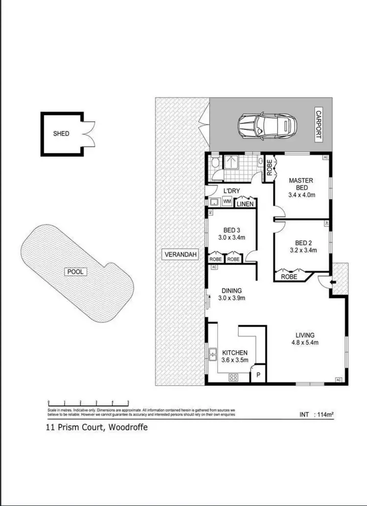 Floorplan of Homely house listing, 11 Prism Court, Woodroffe NT 830