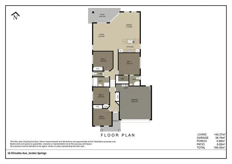 Floorplan of Homely house listing, 16 Elimatta Avenue, Jordan Springs NSW 2747