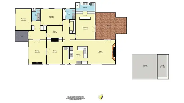 Floorplan of Homely house listing, 21 Crisp Street, Wangaratta VIC 3677