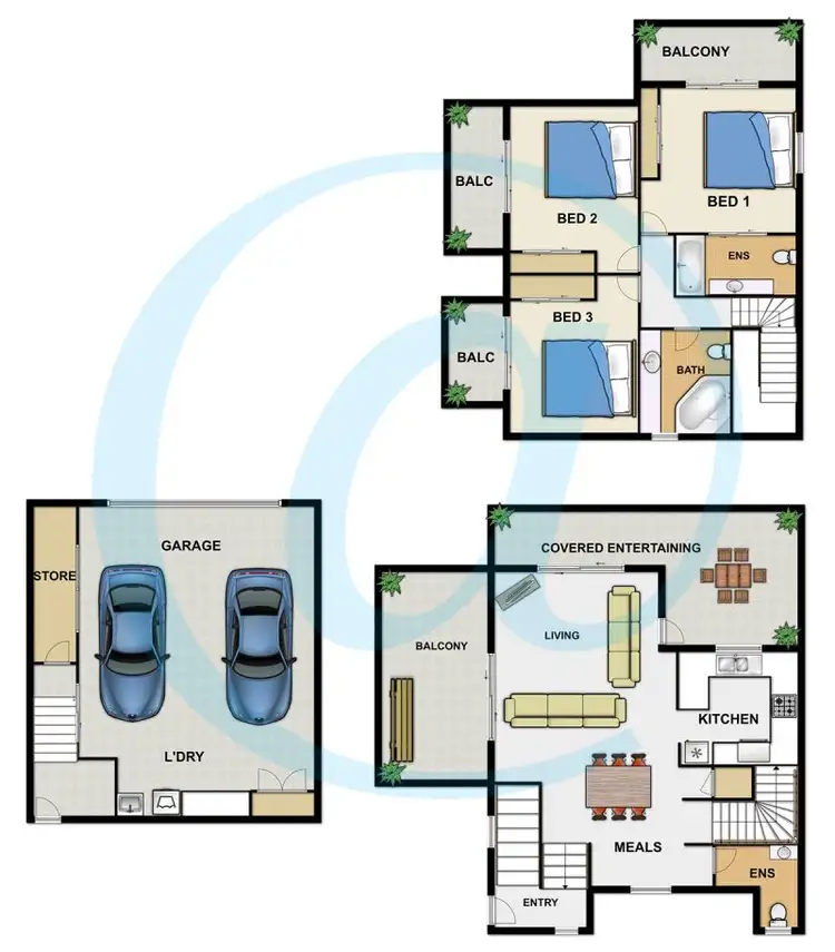 Floorplan of Homely townhouse listing, 1/26 Mountain Street, Mount Gravatt QLD 4122
