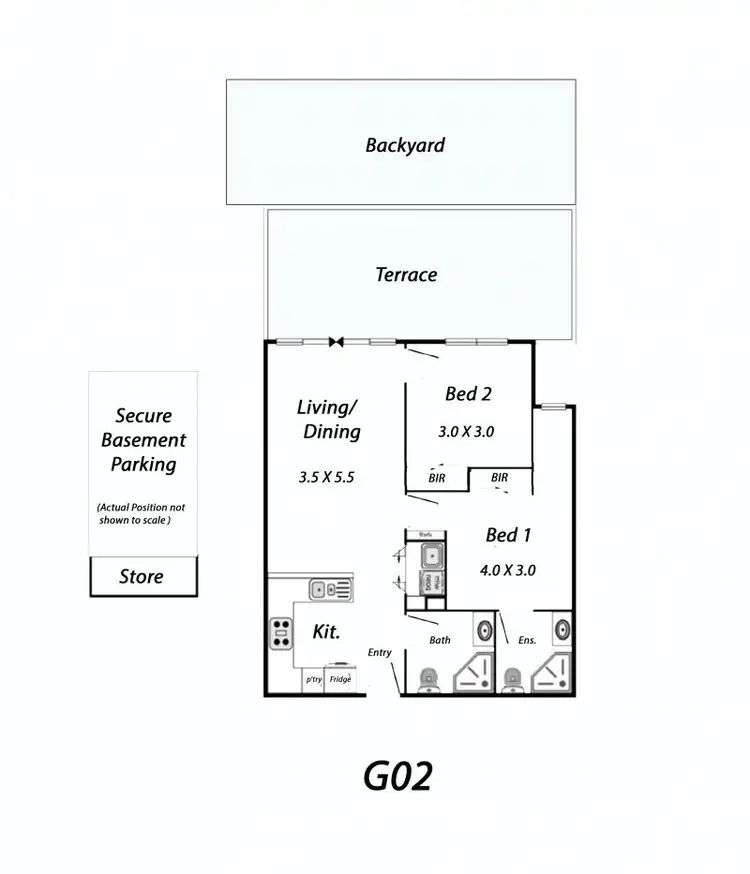 Floorplan of Homely apartment listing, G02/3 Heatherbrae Avenue East, Ringwood VIC 3134