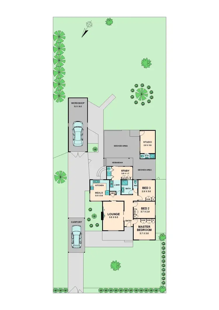Floorplan of Homely house listing, 6 Ferguson Street, Broadford VIC 3658