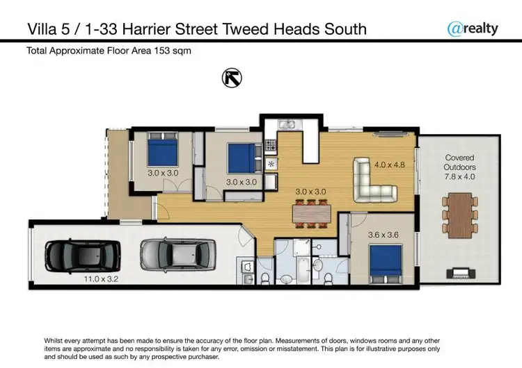 Floorplan of Homely villa listing, 5/1-33 Harrier Street, Tweed Heads South NSW 2486