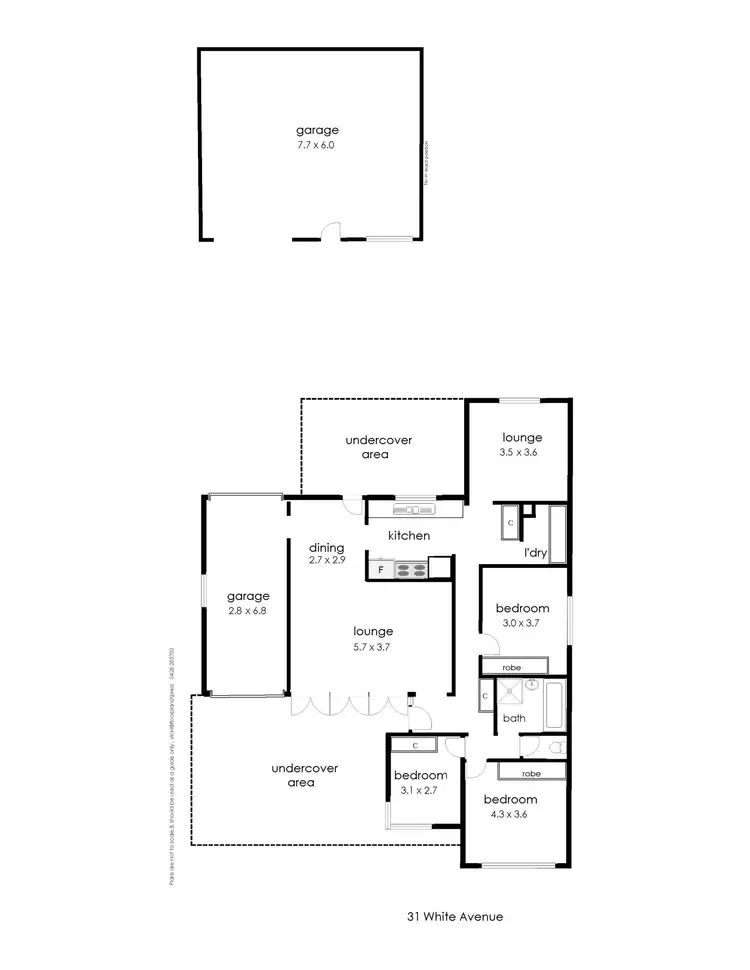 Floorplan of Homely house listing, 31 White Avenue, Kooringal NSW 2650