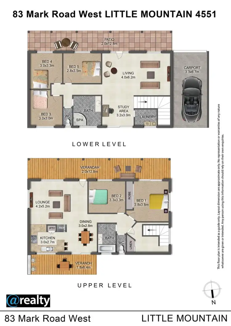 Floorplan of Homely house listing, 83 Mark Road West, Little Mountain QLD 4551