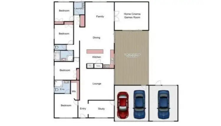 Floorplan of Homely house listing, 5 Jillian Place, Hastings VIC 3915