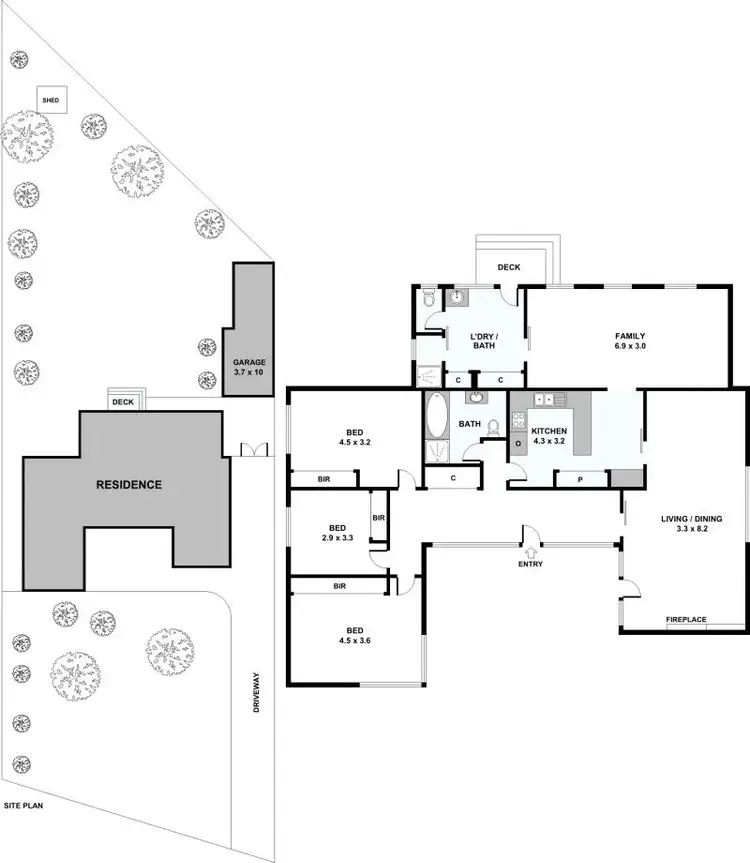 Floorplan of Homely house listing, 125 Rowans Road, Moorabbin VIC 3189