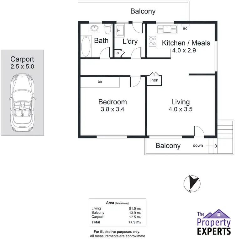 Floorplan of Homely unit listing, 4/46 Military Road, West Beach SA 5024