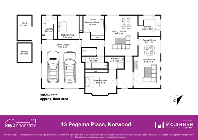 Floorplan of Homely house listing, 13 Pegema Place, Norwood TAS 7250