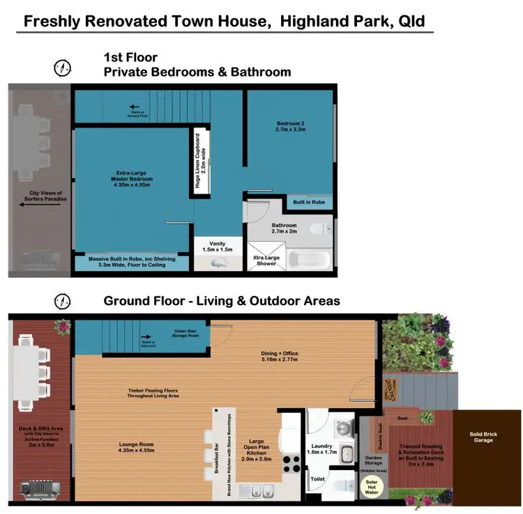 Floorplan of Homely townhouse listing, 12/11 Balfour Crescent, Highland Park QLD 4211