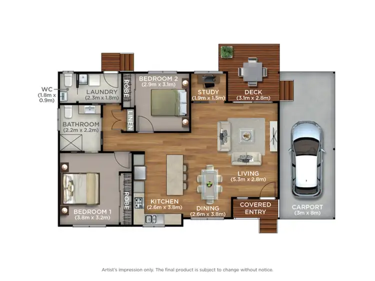 Floorplan of Homely retirement listing, 31/137 Mount View Road, Cessnock NSW 2325