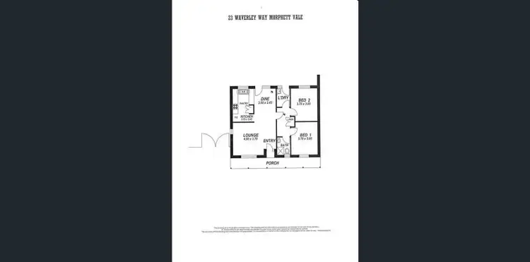 Floorplan of Homely house listing, 23 Waverley Way, Morphett Vale SA 5162