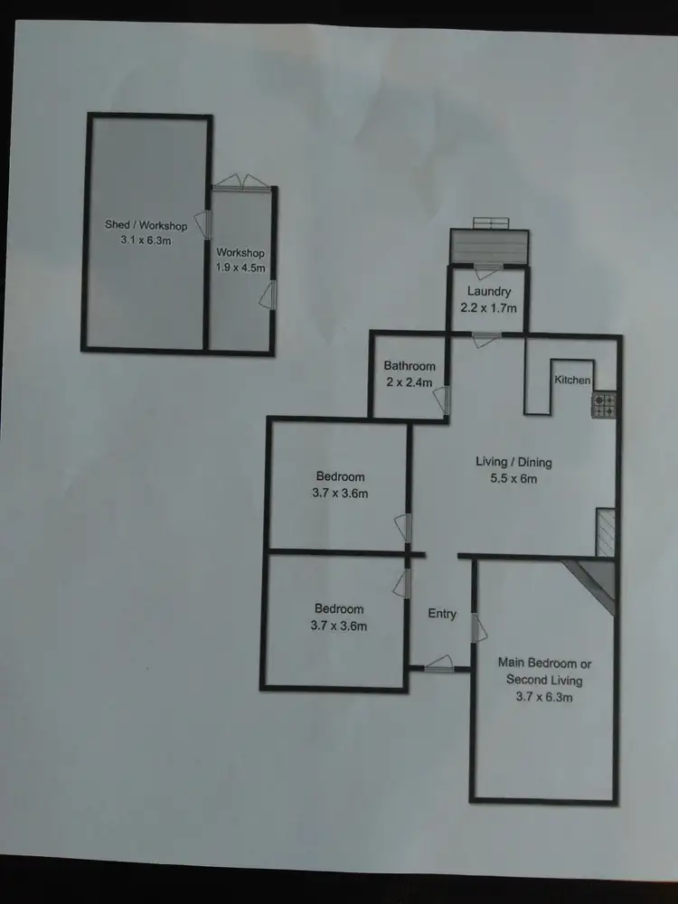 Floorplan of Homely house listing, 1/106 Leven Street, Ulverstone TAS 7315