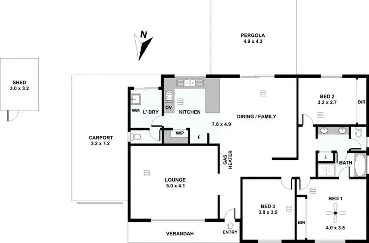 Floorplan of Homely house listing, 11 Nesbit Street, Albert Park SA 5014