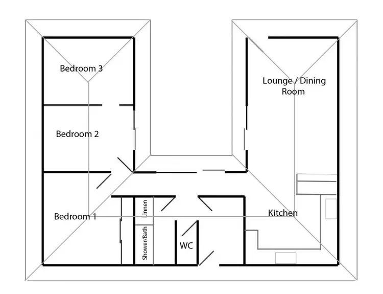 Floorplan of Homely rural property listing, 5 Hardy Road, Bouldercombe QLD 4702