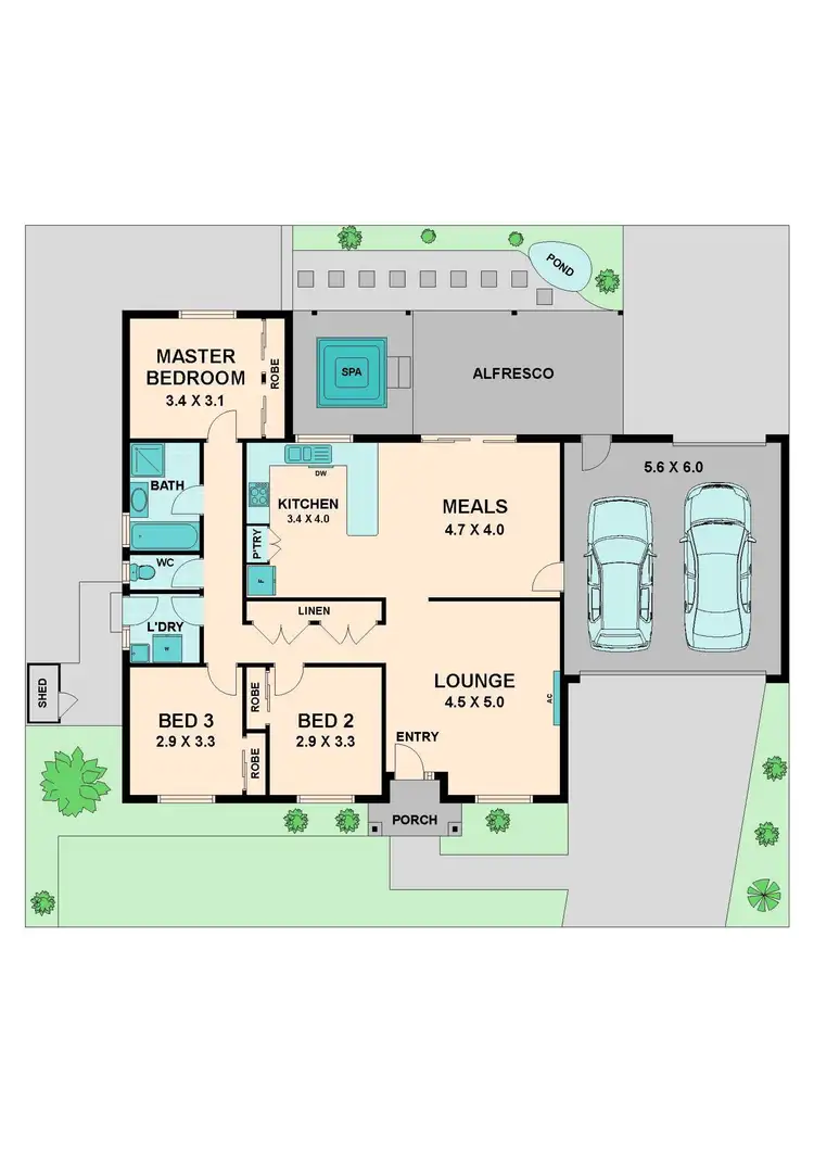 Floorplan of Homely house listing, 16 PINEWOOD PLACE, Kilmore VIC 3764