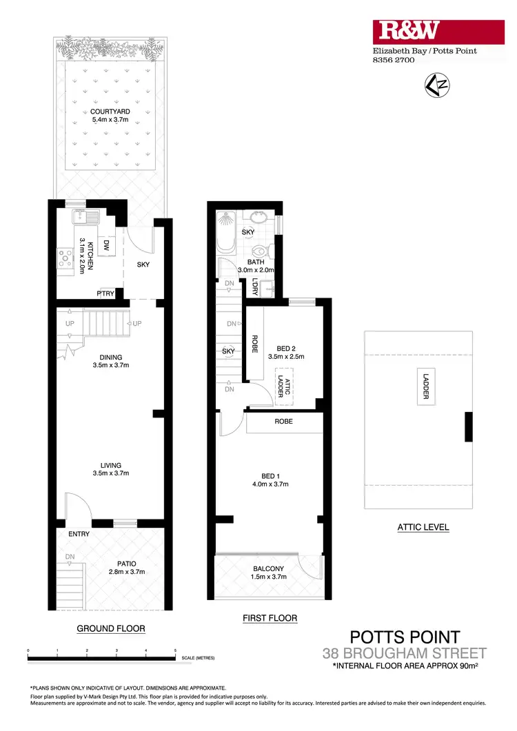 Floorplan of Homely townhouse listing, 38 Brougham Street, Potts Point NSW 2011
