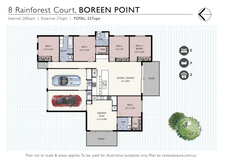 Floorplan of Homely house listing, 8 Rainforest Court, Boreen Point QLD 4565