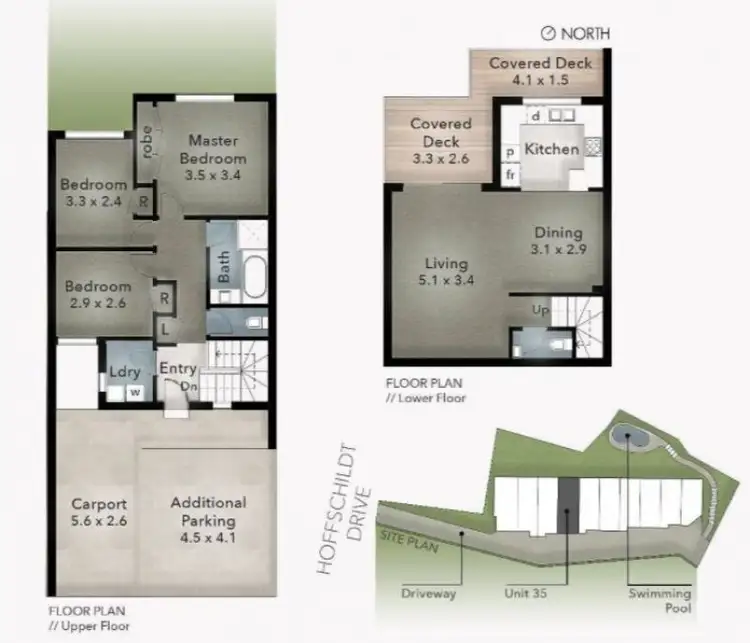Floorplan of Homely townhouse listing, 35/76 Hoffschildt Dr, Currumbin Waters QLD 4223