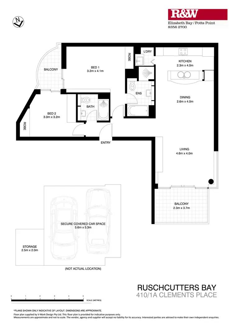 Floorplan of Homely apartment listing, 410/1A Clement Place, Rushcutters Bay NSW 2011