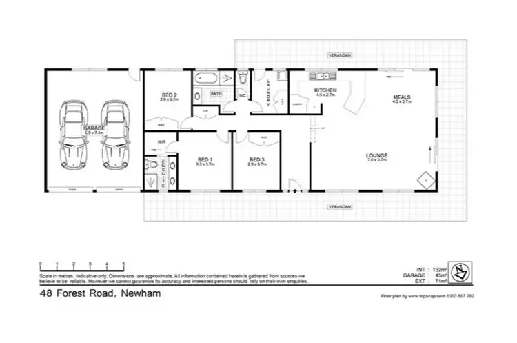 Floorplan of Homely rural property listing, 48 Forest Road, Newham VIC 3442