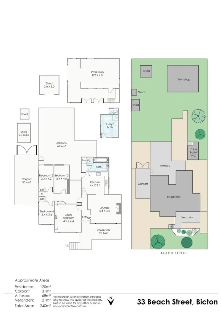 Floorplan of Homely house listing, 33 Beach Street, Bicton WA 6157