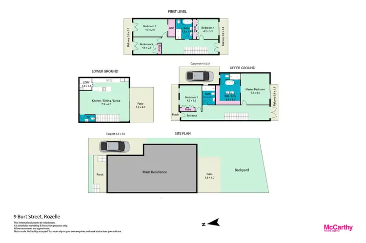 Floorplan of Homely house listing, 9 Burt Street, Rozelle NSW 2039