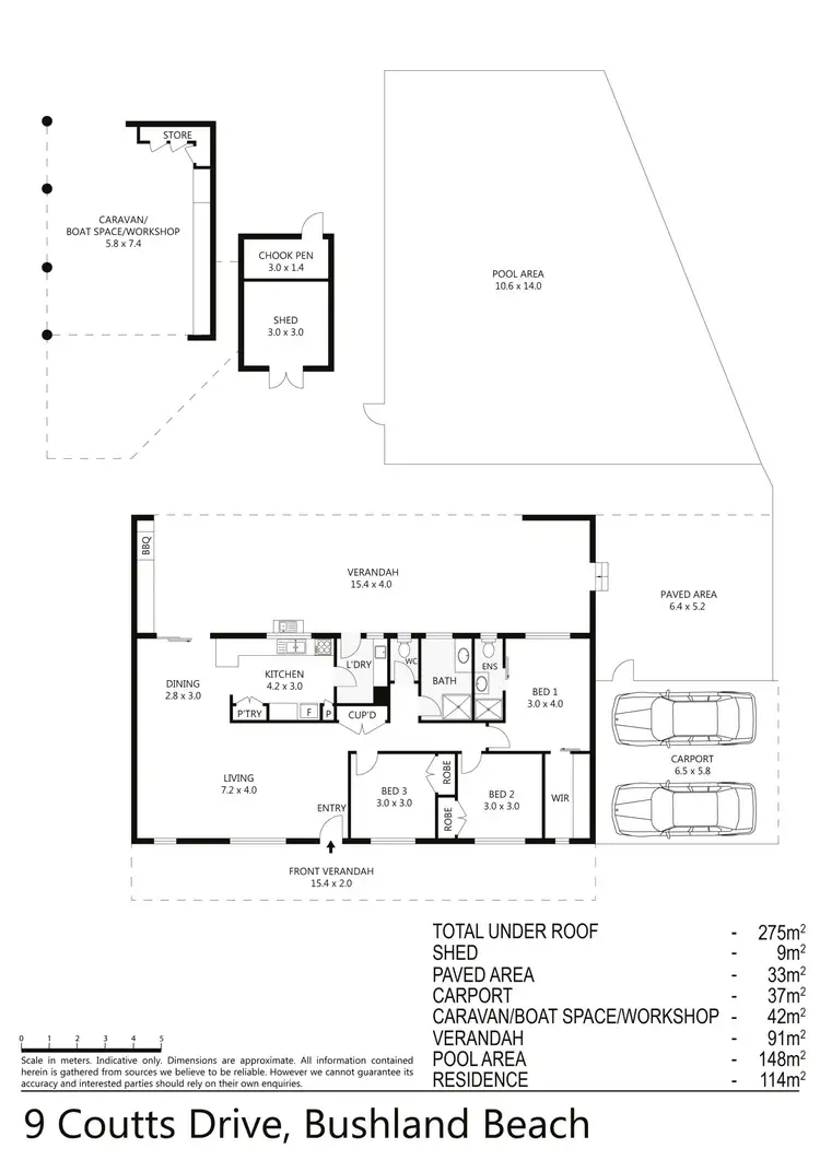 Floorplan of Homely house listing, 9 Coutts Drive, Bushland Beach QLD 4818