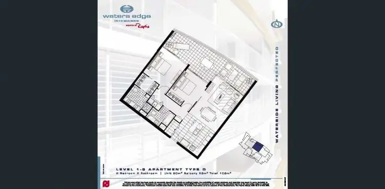 Floorplan of Homely apartment listing, 1204/438 Marine Parade, Biggera Waters QLD 4216