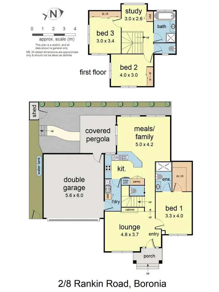 Floorplan of Homely townhouse listing, 2/8 Rankin Road, Boronia VIC 3155