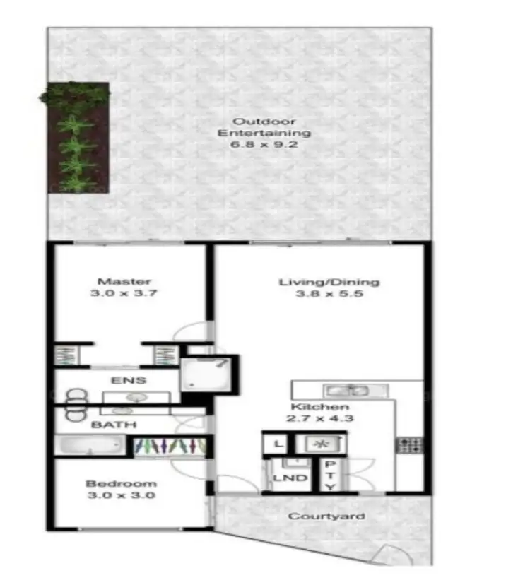 Floorplan of Homely apartment listing, 3/888 Wynnum Road, Cannon Hill QLD 4170