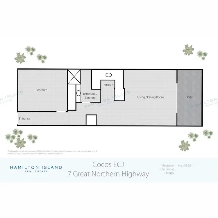 Floorplan of Homely apartment listing, Cocos ECJ/7 Great Northern Highway, Hamilton Island QLD 4803