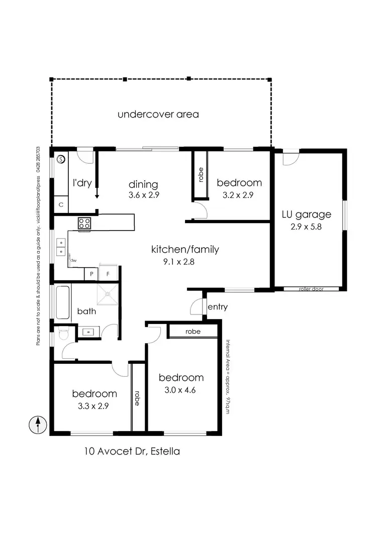 Floorplan of Homely house listing, 10 Avocet Drive, Estella NSW 2650