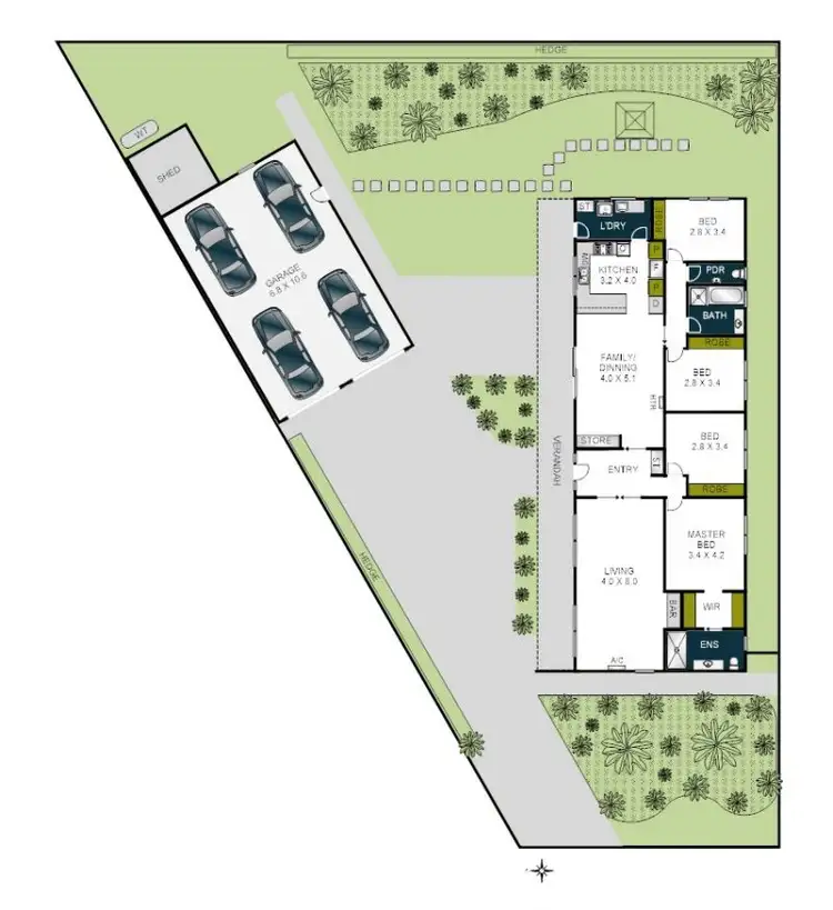 Floorplan of Homely house listing, 44 Katoomba Court, Hamlyn Heights VIC 3215