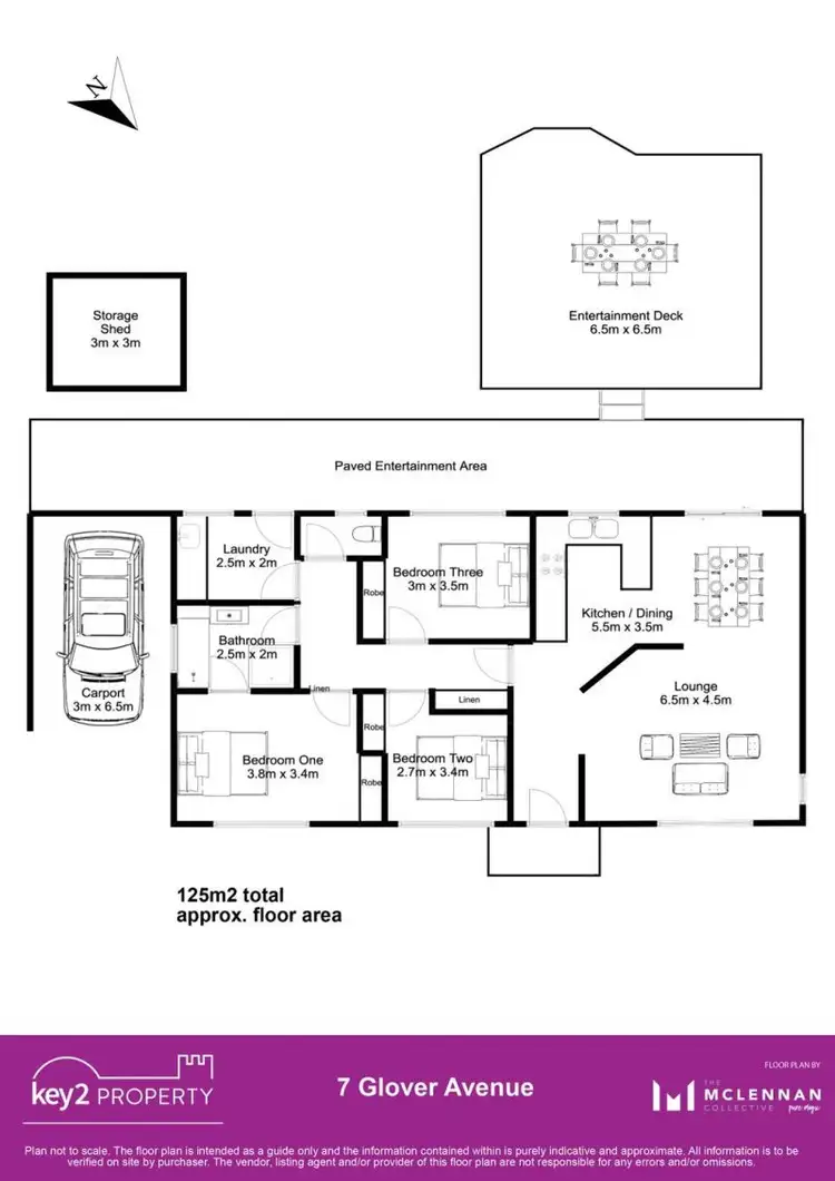 Floorplan of Homely house listing, 7 Glover Avenue, Blackstone Heights TAS 7250