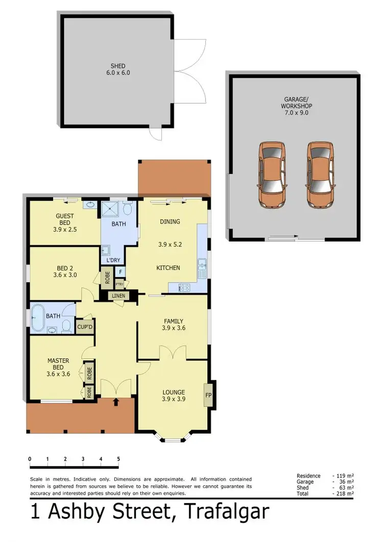 Floorplan of Homely house listing, 1 Ashby Street, Trafalgar VIC 3824