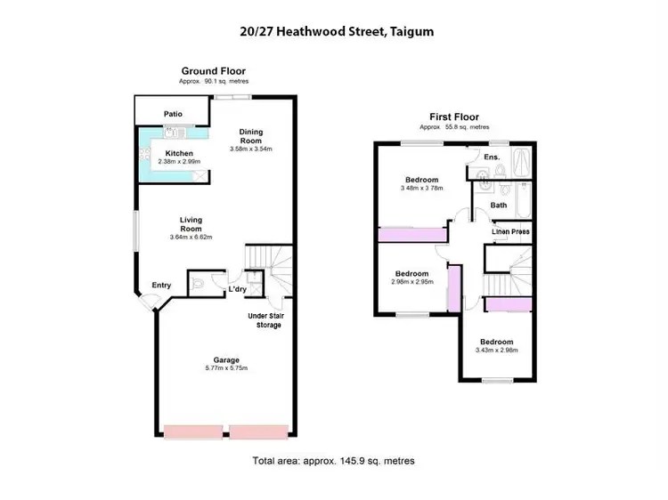 Floorplan of Homely townhouse listing, 20/27 Heathwood St, Taigum QLD 4018