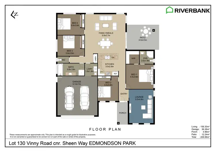 Floorplan of Homely house listing, 26 Vinny Road, Edmondson Park NSW 2174