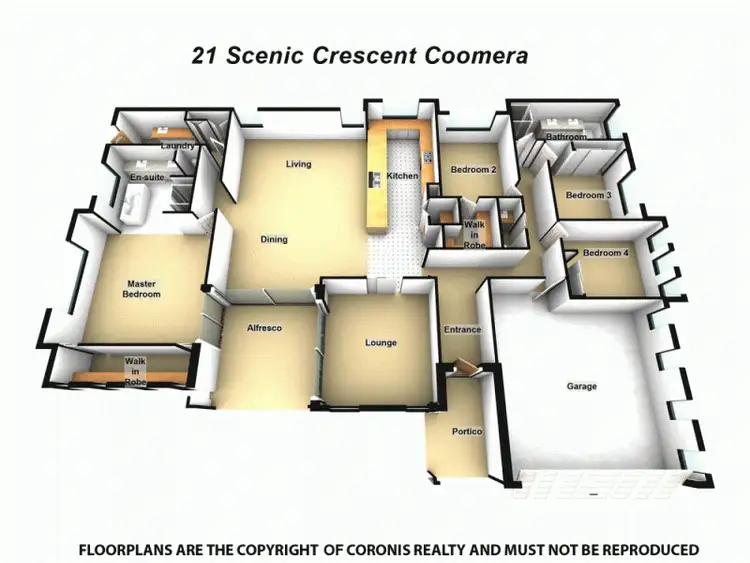 Floorplan of Homely house listing, 21 Scenic Crescent, Coomera QLD 4209