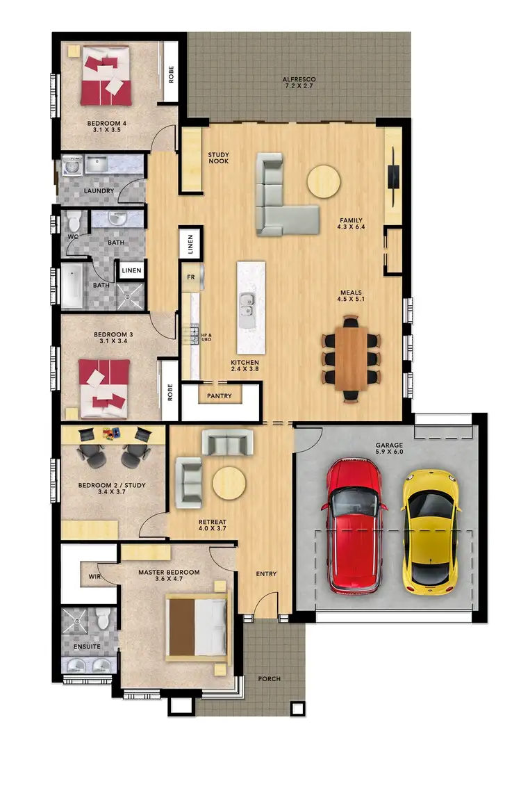 Floorplan of Homely house listing, 4 Parkindula Drive, Mount Barker SA 5251