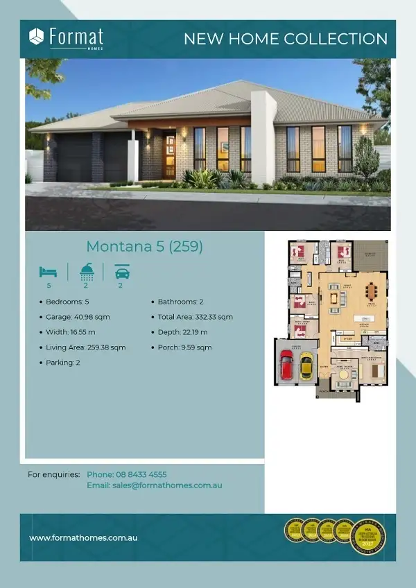 Floorplan of Homely house listing, 19 Magnolia Boulevard, Two Wells SA 5501