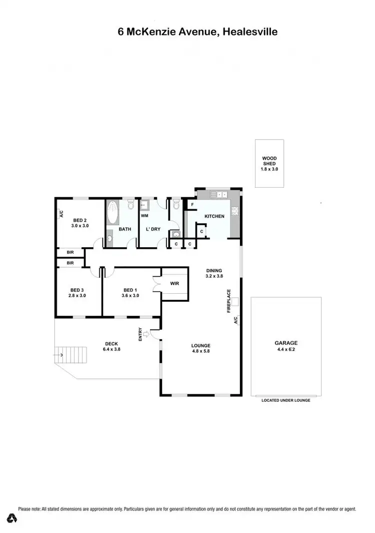 Floorplan of Homely house listing, 6 McKenzie Avenue, Healesville VIC 3777
