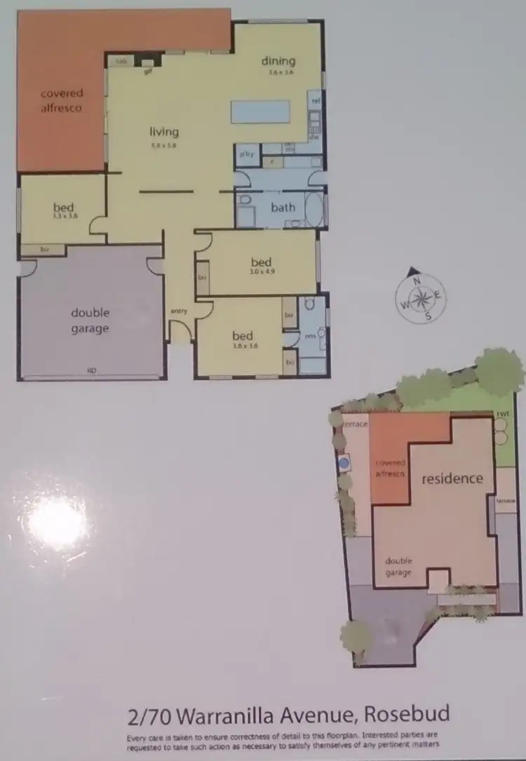 Floorplan of Homely house listing, 2/70 Warranilla Avenue, Rosebud VIC 3939