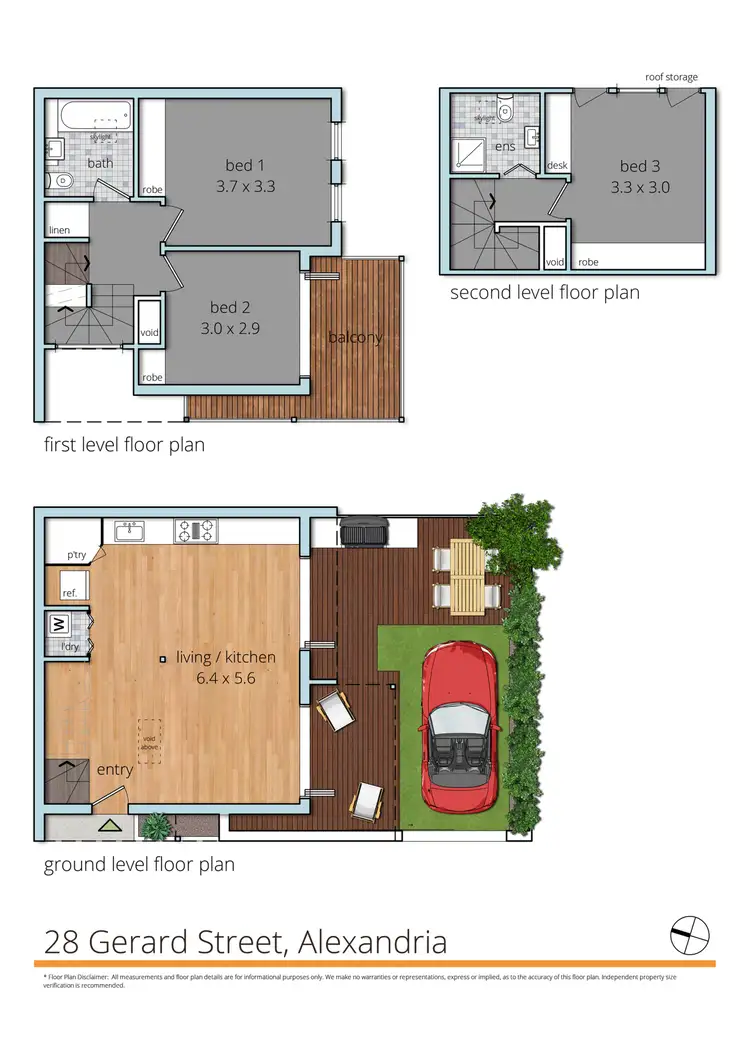 Floorplan of Homely house listing, 28 Gerard St, Alexandria NSW 2015