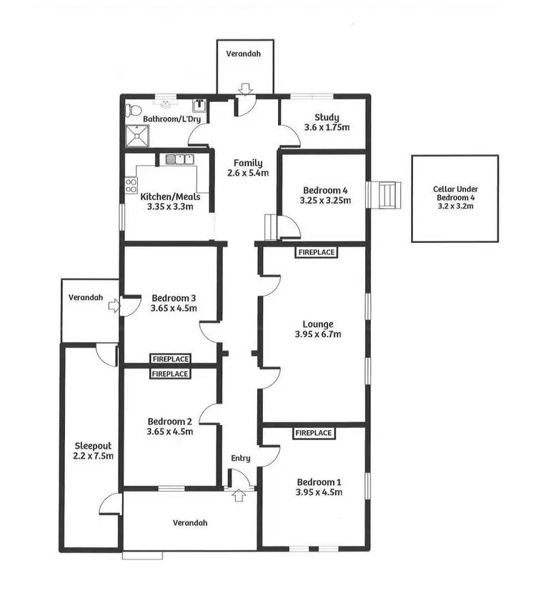 Floorplan of Homely house listing, 22 Railway Terrace, Murray Bridge SA 5253