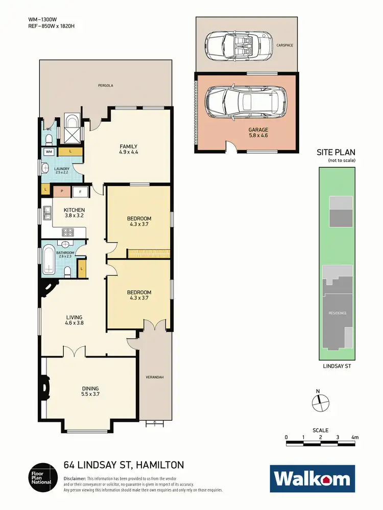 Floorplan of Homely house listing, 64 Lindsay Street, Hamilton NSW 2303
