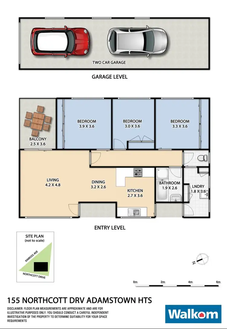 Floorplan of Homely house listing, 155 Northcott Drive, Adamstown Heights NSW 2289
