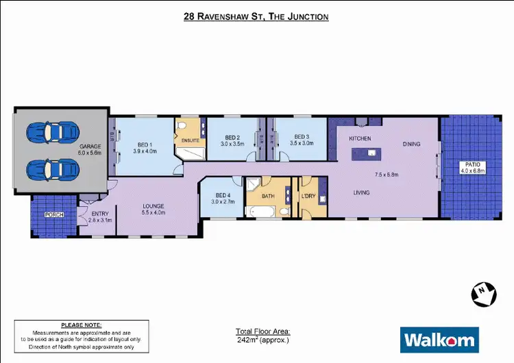 Floorplan of Homely house listing, 28 Ravenshaw Street, The Junction NSW 2291