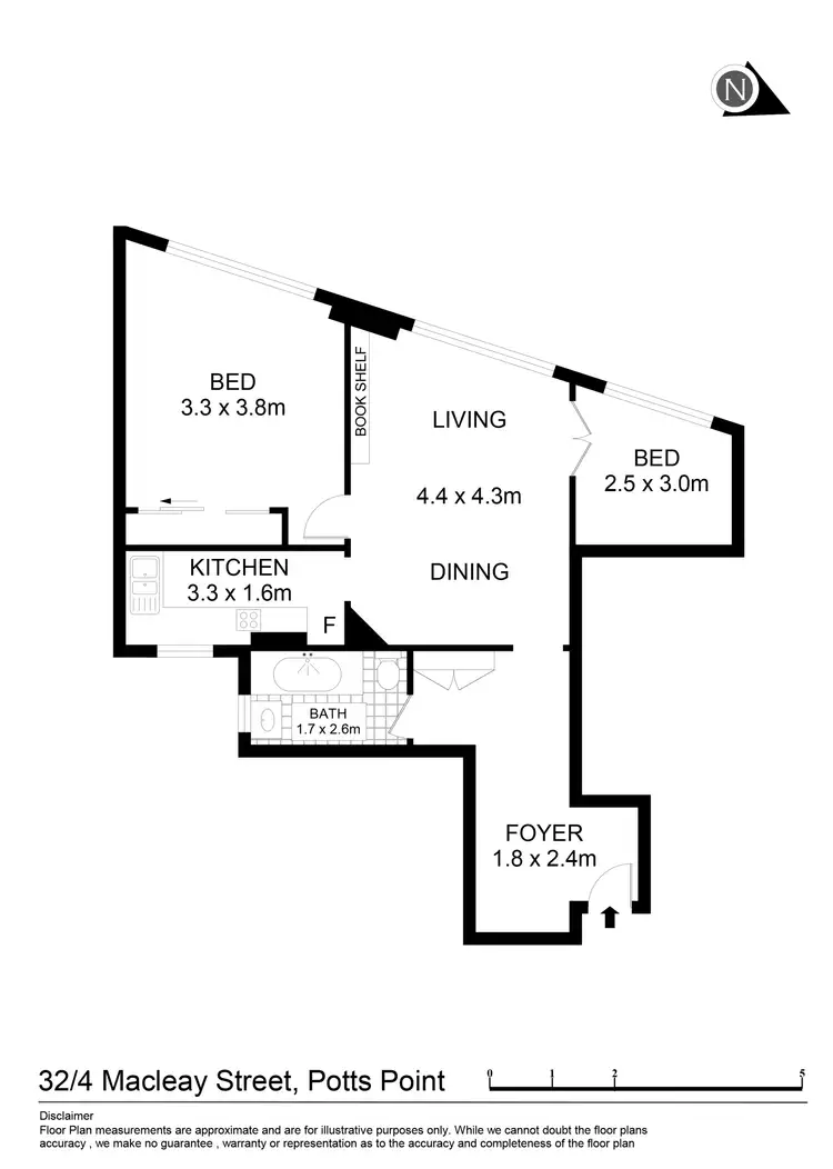 Floorplan of Homely apartment listing, 32/4 Macleay Street, Potts Point NSW 2011
