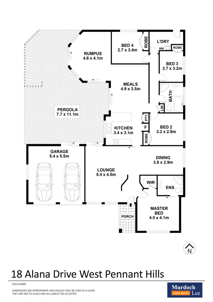 Floorplan of Homely house listing, 18 Alana Drive, West Pennant Hills NSW 2125